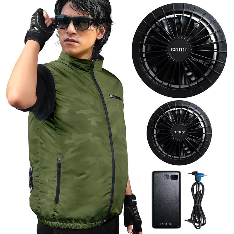 [Ｅｘｃｉｔｅｃｈ] 空調作業服 L カーキ 1