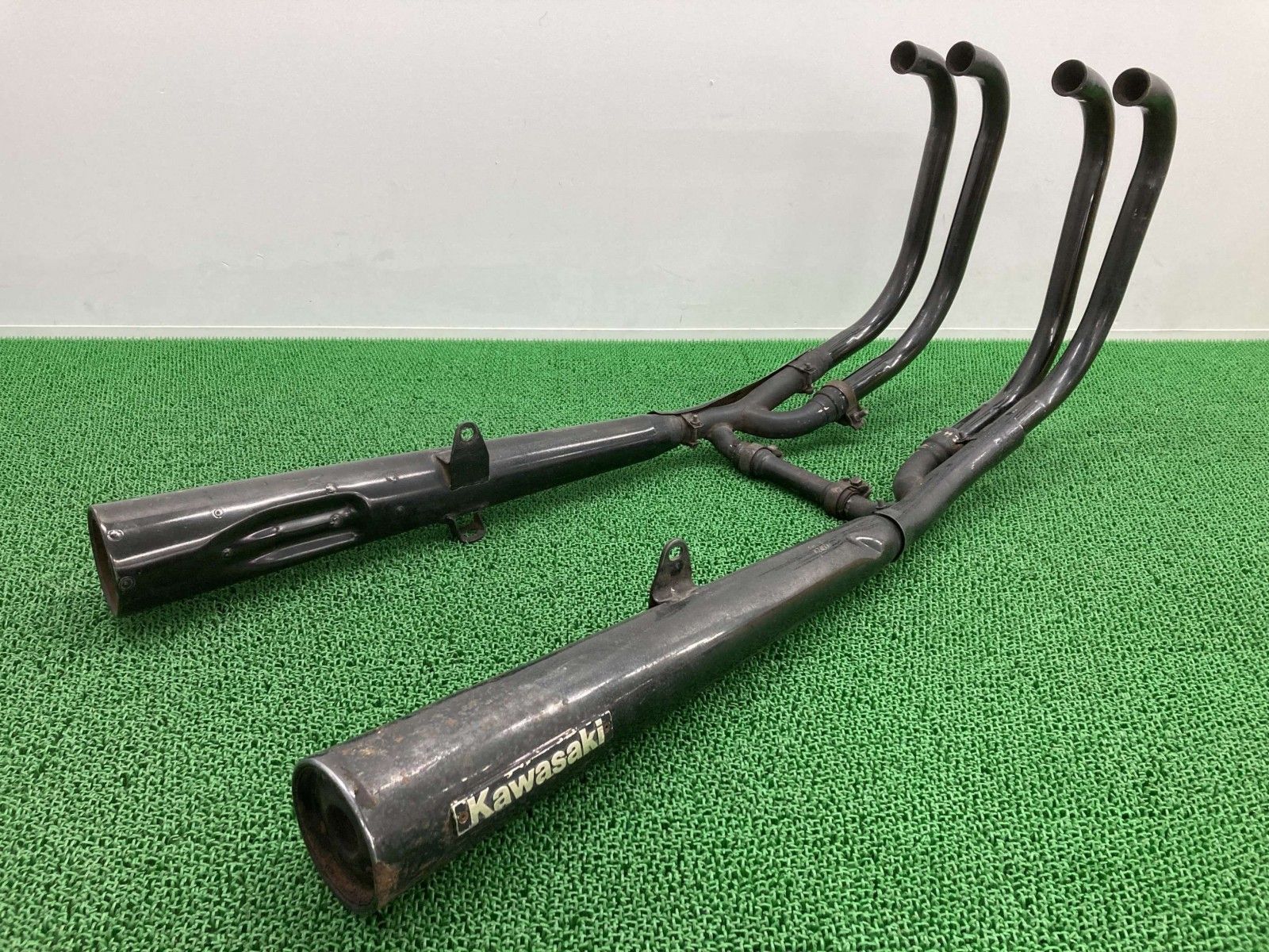 Z400GP マフラー K053 カワサキ 純正 中古 バイク 部品 KZ400M 当時物 カスタム素材に 品薄 希少品 車検 Genuine eN Z400GP マフラー K053 カワサキ 純正 中古 バイク 部品 KZ400M 当時物