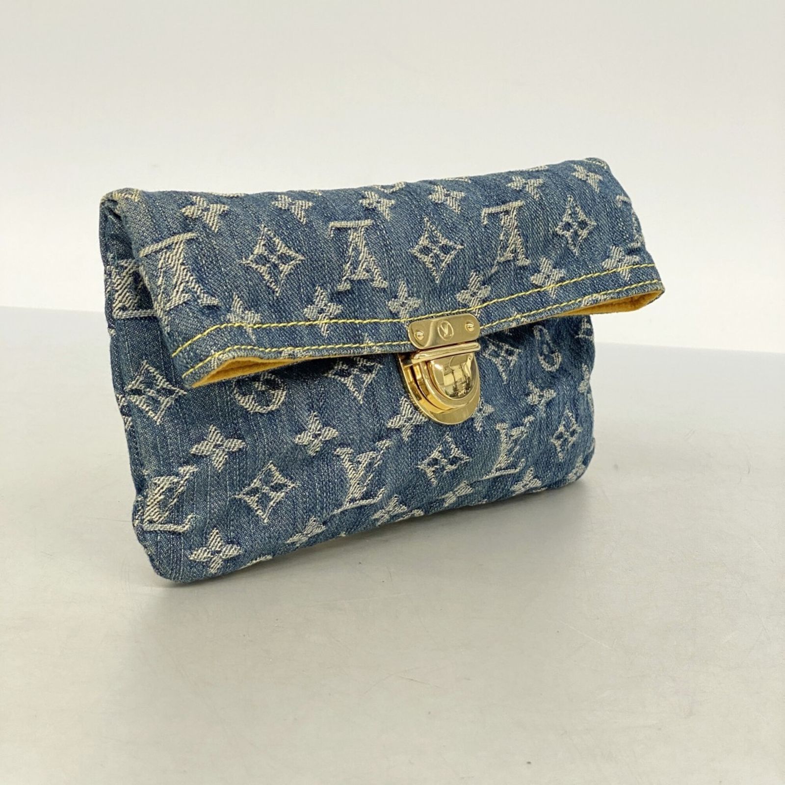 ルイ・ヴィトン(Louis Vuitton) ルイ・ヴィトン バッグ・ポーチ モノグラム・デニム ポシェットプラット M95007 ブルーレディース