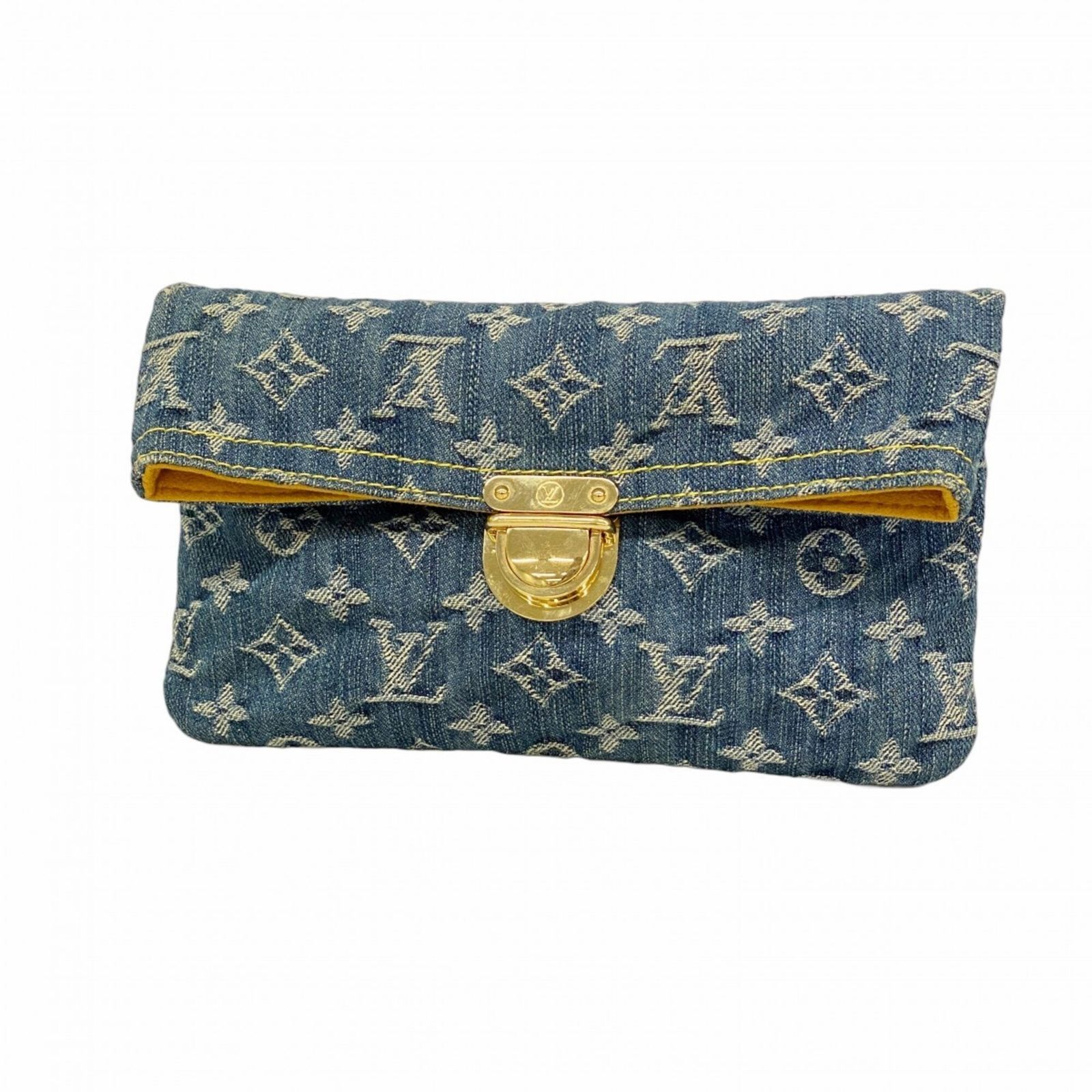 ルイ・ヴィトン(Louis Vuitton) ルイ・ヴィトン バッグ・ポーチ モノグラム・デニム ポシェットプラット M95007 ブルーレディース