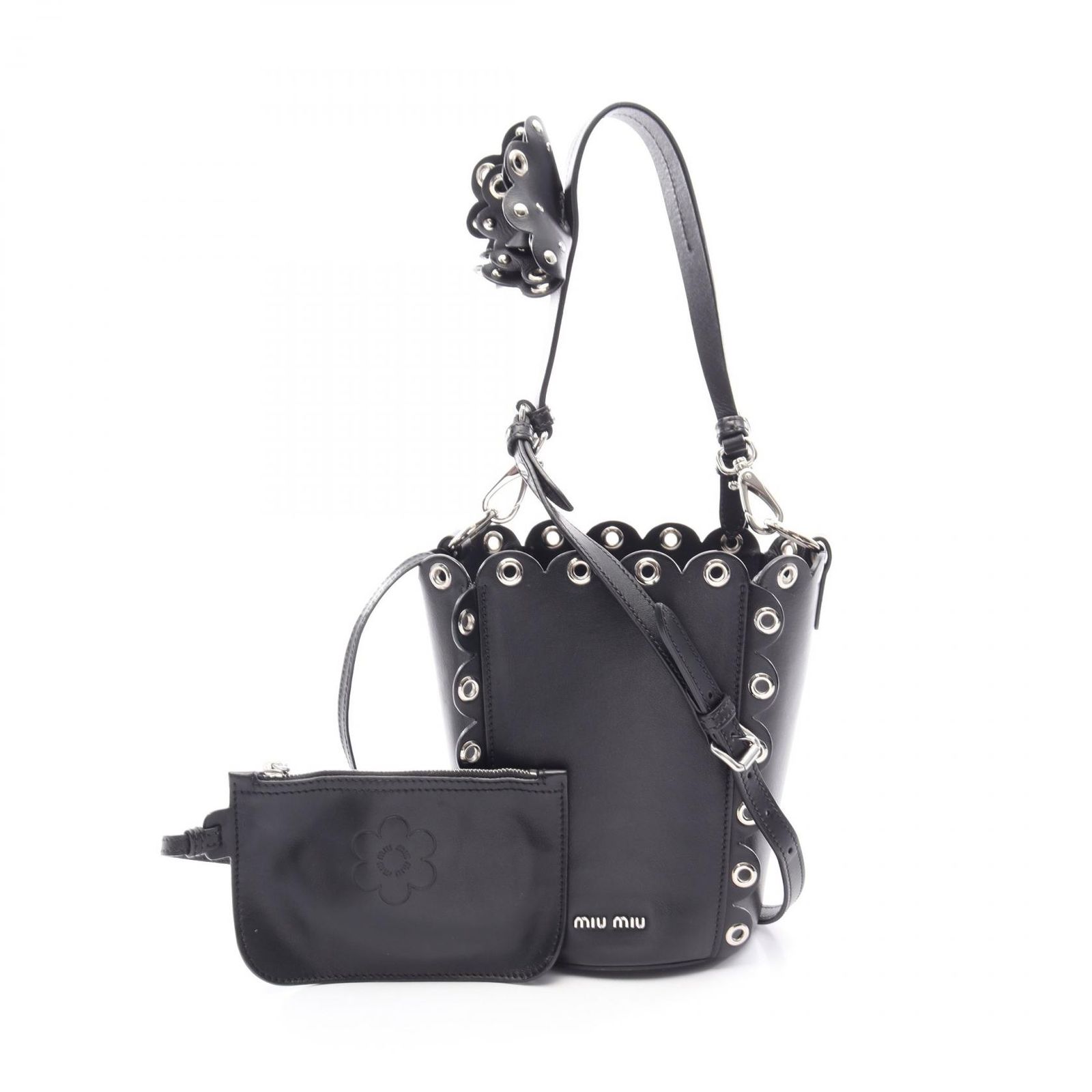 Miu Miu ミュウ ミュウ バケットバッグ 2WAY ハンドバッグ