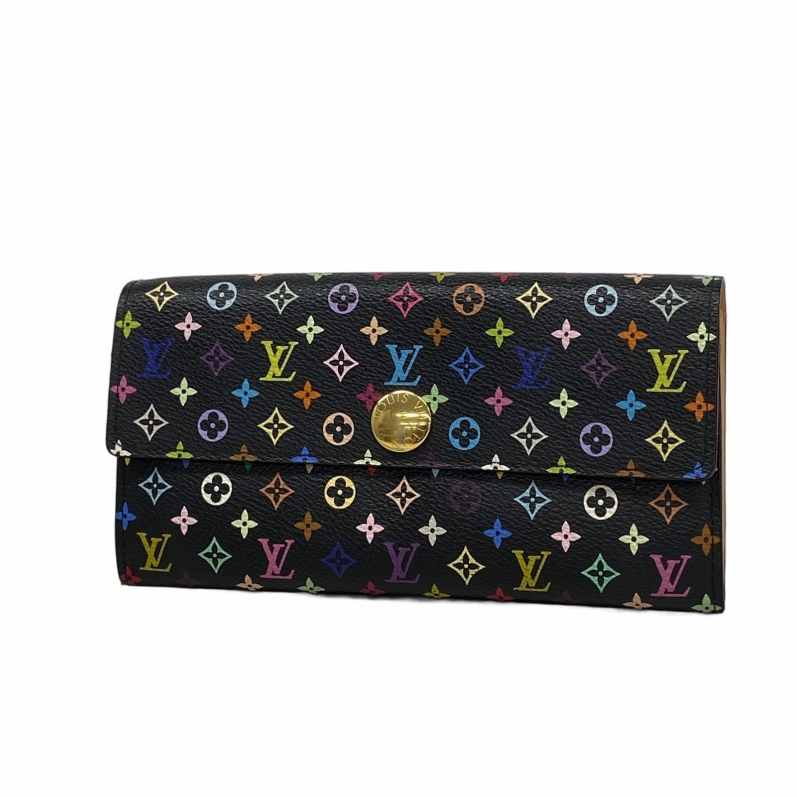 ルイ・ヴィトン(Louis Vuitton) ルイ・ヴィトン 長財布 モノグラム・マルチカラー ポルトフォイユサラ M93533 ノワールレディース