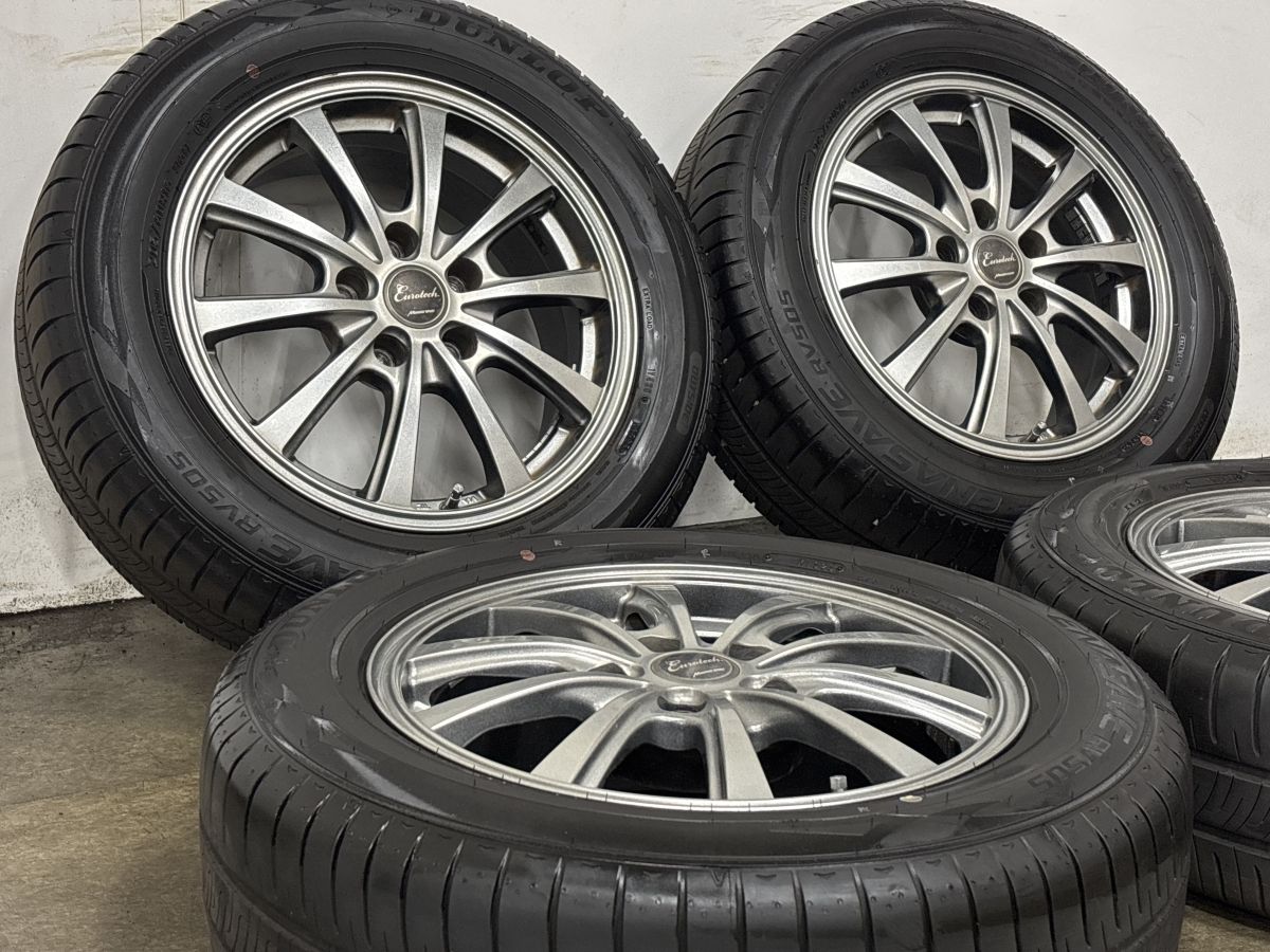 バリ溝】ユーロテック 16in 6.5J +38 PCD114.3 ダンロップ エナセーブ