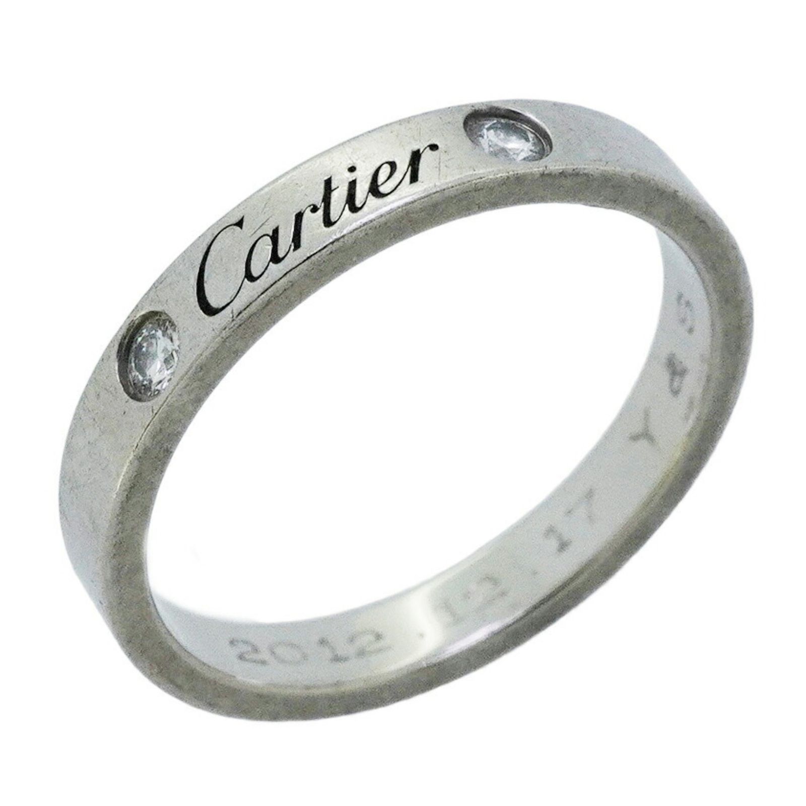 カルティエ(Cartier) カルティエ リング Cドゥ 2PD Pt950 プラチナ ダイヤモンド ＃56レディース P2743399
