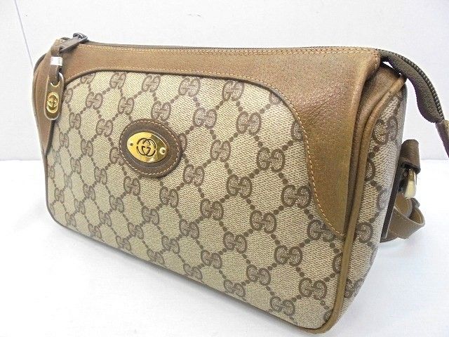 26g-466x【中古】GUCCI ｸﾞｯﾁ　ｵｰﾙﾄﾞｸﾞｯﾁ　GG　ｼｮﾙﾀﾞｰﾊﾞｯｸﾞ　001･115･0443