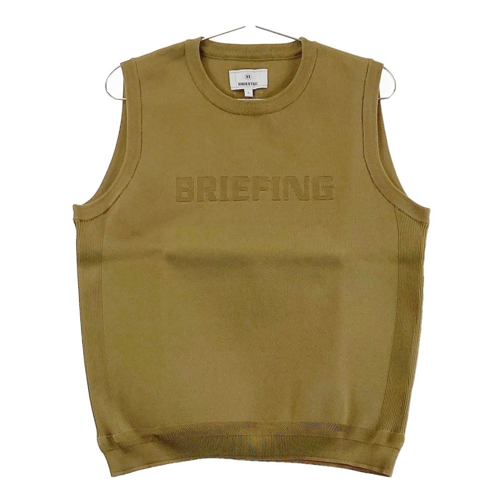 サイズ：L BRIEFING GOLF ブリーフィング BRG223W22 ニットベスト ブラウン系 [240101685720] ゴルフウェア レディース ストスト
