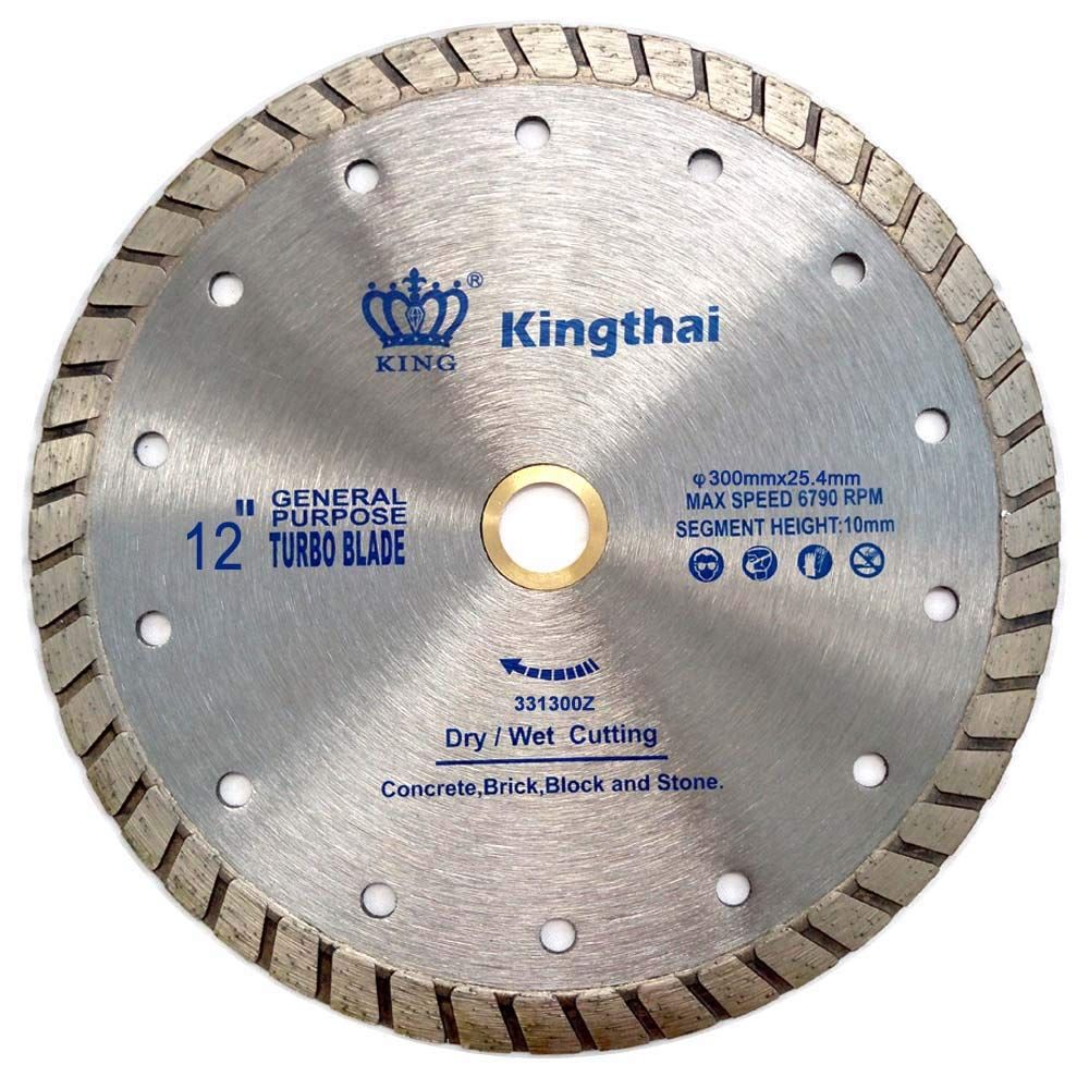 Kingthai 300mm ターボリム刃 ダイヤモンドブレード (コンクリート レンガ 石材用ダイヤモンドカッター)wb 422b7c38