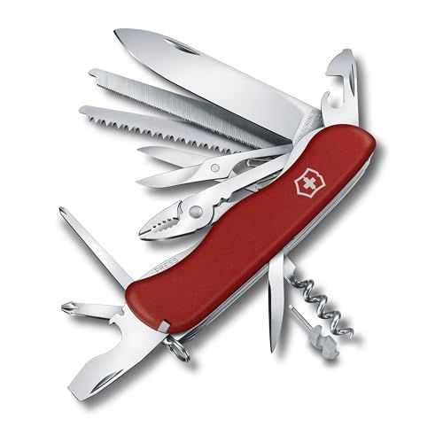 VICTORINOX(ビクトリノックス) ワークチャンプ 全2種 スイス・アーミーナイフ 多機能 ナイフ アウトドア キャンプ プライヤー 金属やすり付き金属のこぎり搭載 スイス製マルチツール 【国内正規品】wb 59750eec