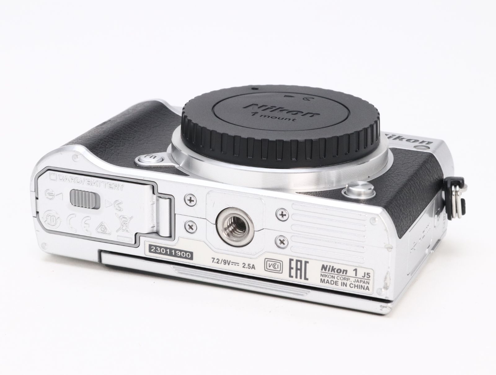 B+ (並品) Nikon ニコン 1 J5 ボディ シルバー シャッター回数1,745