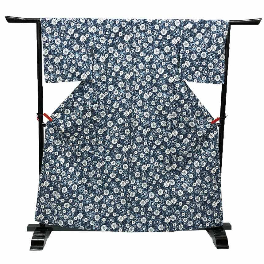 京やY004 浴衣 ゆかた YUKATA ワンランク上のオトナ女子の浴衣 究極の大人女子浴衣 伝統工芸有松・鳴海絞 浴衣 絞り染め 本絞り 有松絞 木綿 高級絞りの浴衣 有松絞り 有松鳴海絞 有松 鳴海絞り 藍色 水色 手縫い仕立て 綿 高級浴衣 夏着物 美品