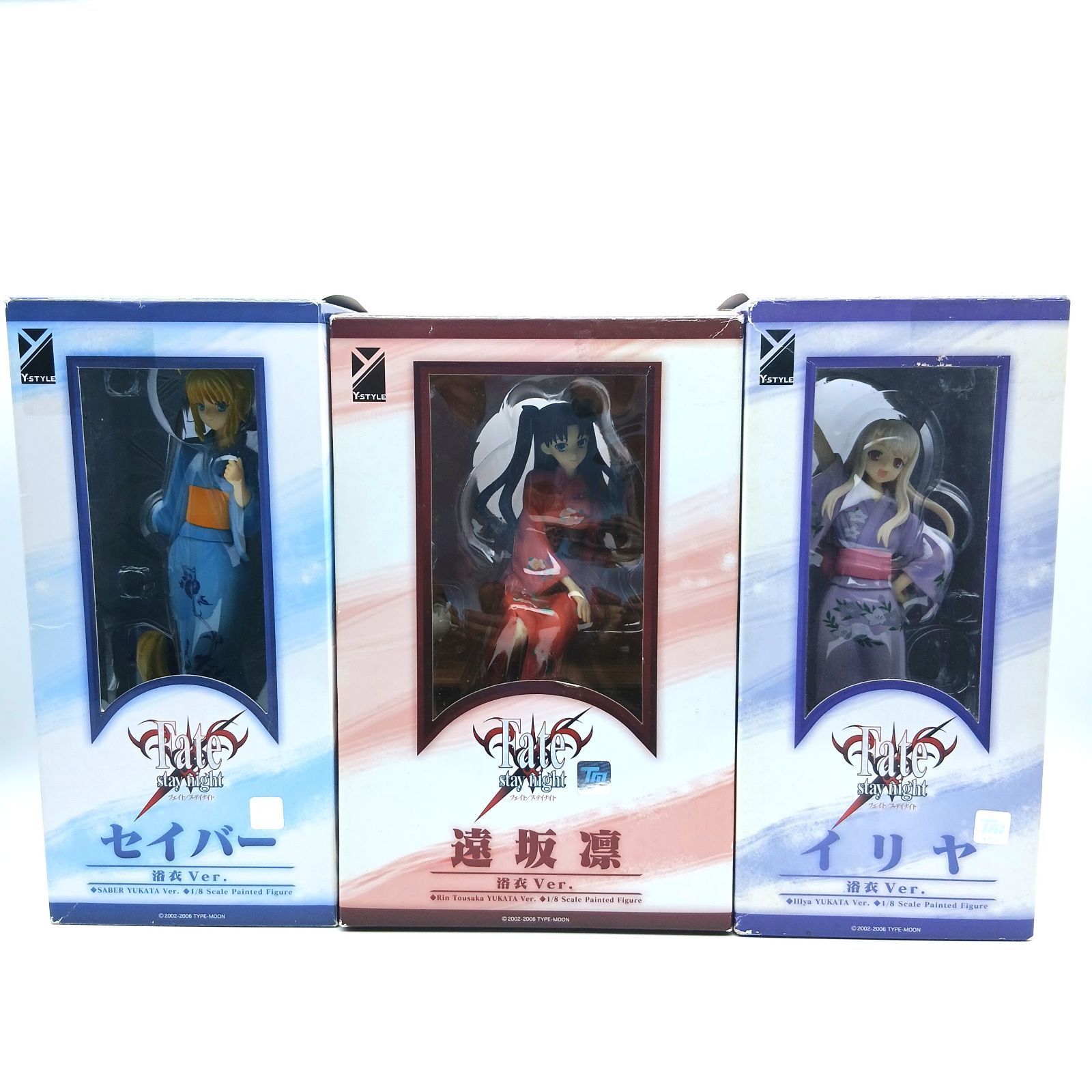 Fate/stay night フィギュア 3体セット（セイバー・遠坂凛・イリヤ 浴衣Ver.）
