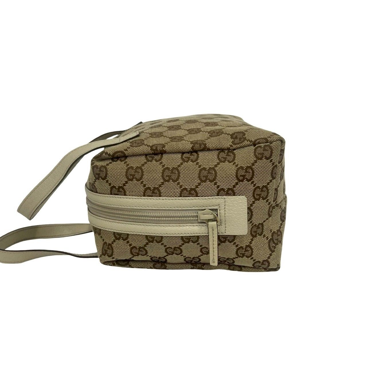 極 美品 GUCCI グッチ GG キャンバス GG 柄 レザー 本革 ハンドバッグ 