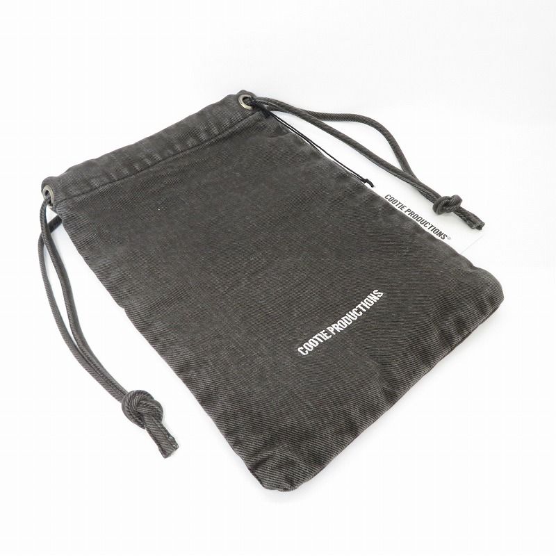 【瀬戸大橋店】 中古 COOTIE | クーティー その他バッグ Color Denim Drawstring Bag CTE-25A549 ブラック 【121】