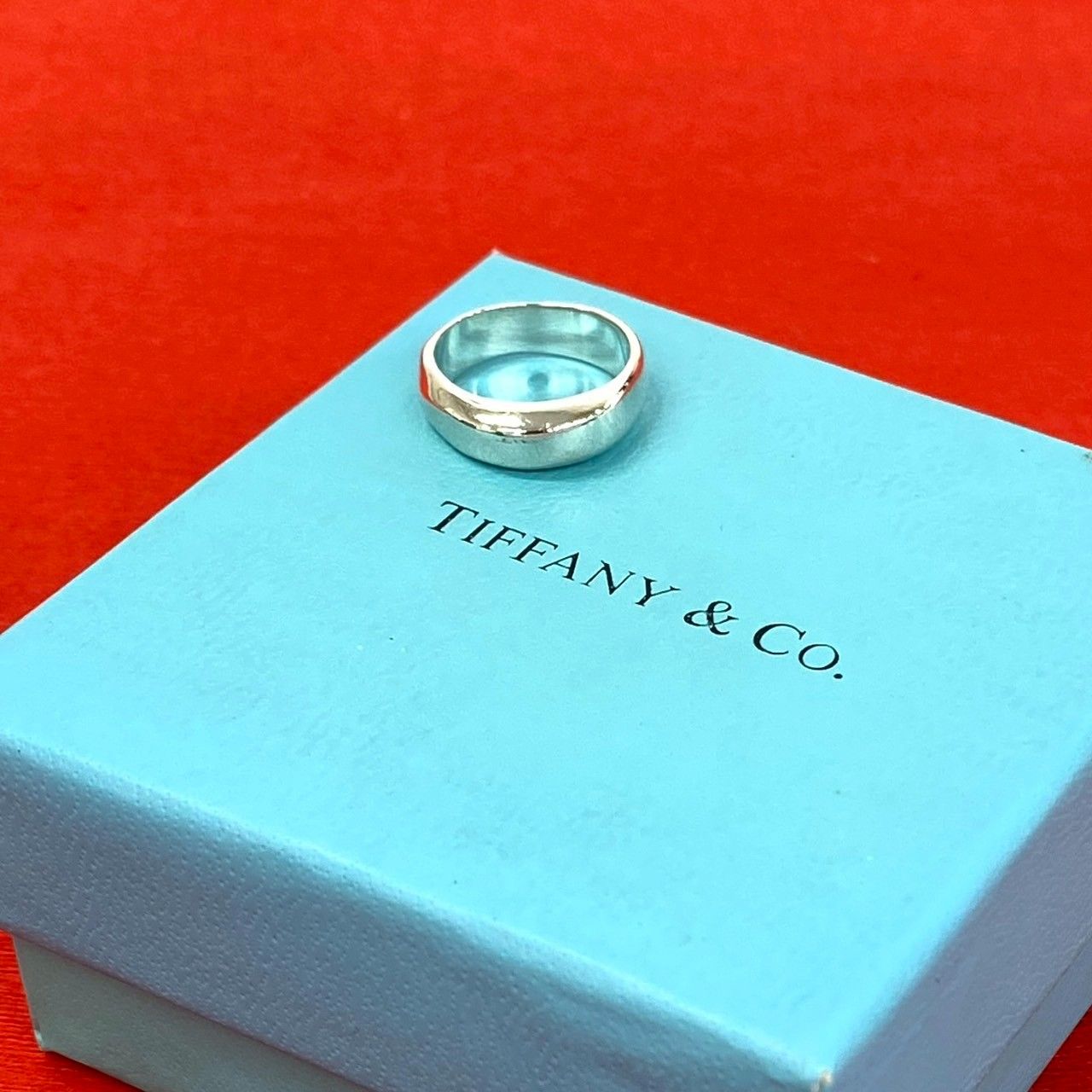 極 美品 TIFFANY&Co. ティファニー シルバー925 リング 指輪 9号 アクセサリー シルバー 35139