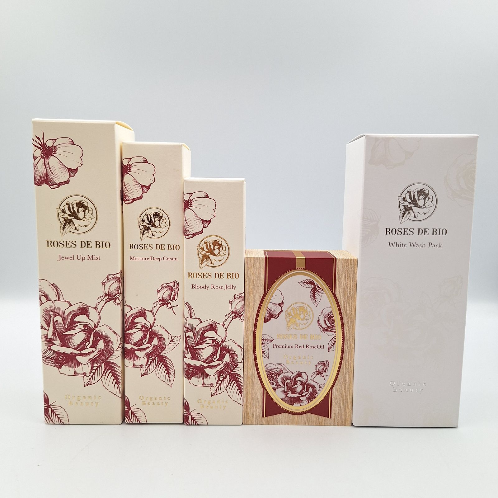 ローズドビオ 5点セット 34000円相当 未開封 新品 ROSE DE BIO ブラッディローズジェリー プレミアムレッドローズオイル ジュエルアップミスト クリーム ホワイトウォッシュパック 美容液 オイル 化粧水 洗顔 　【12261-C】