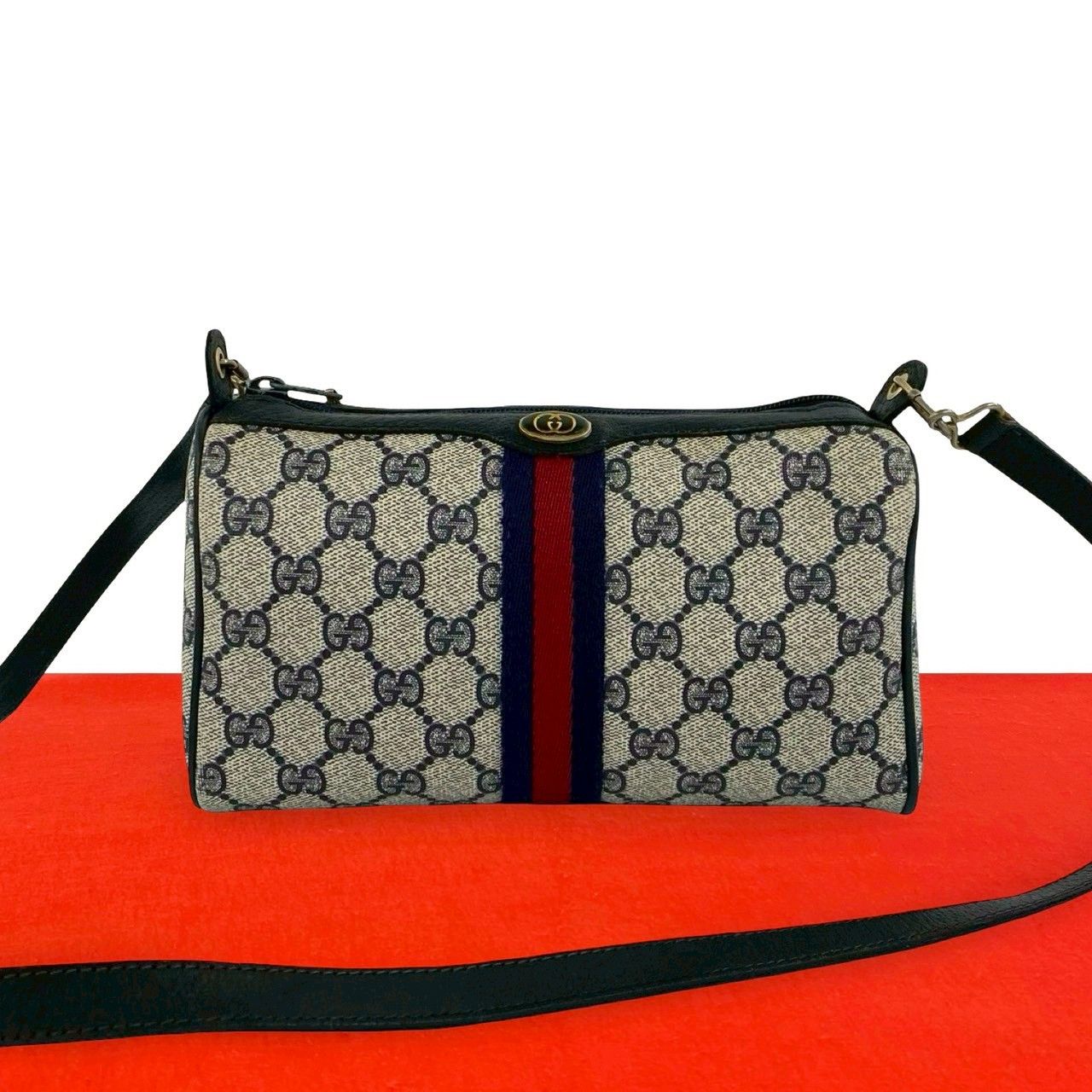 極 美品 GUCCI グッチ オールドグッチ ヴィンテージ シェリーライン GG