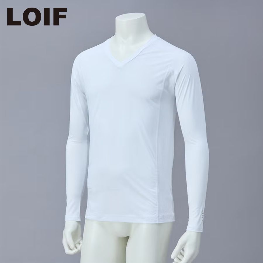 LOIF HYOON Ventilation Vネックシャツ メンズ 吸水速乾/接触冷感/UVカット YL1685 日本正規品