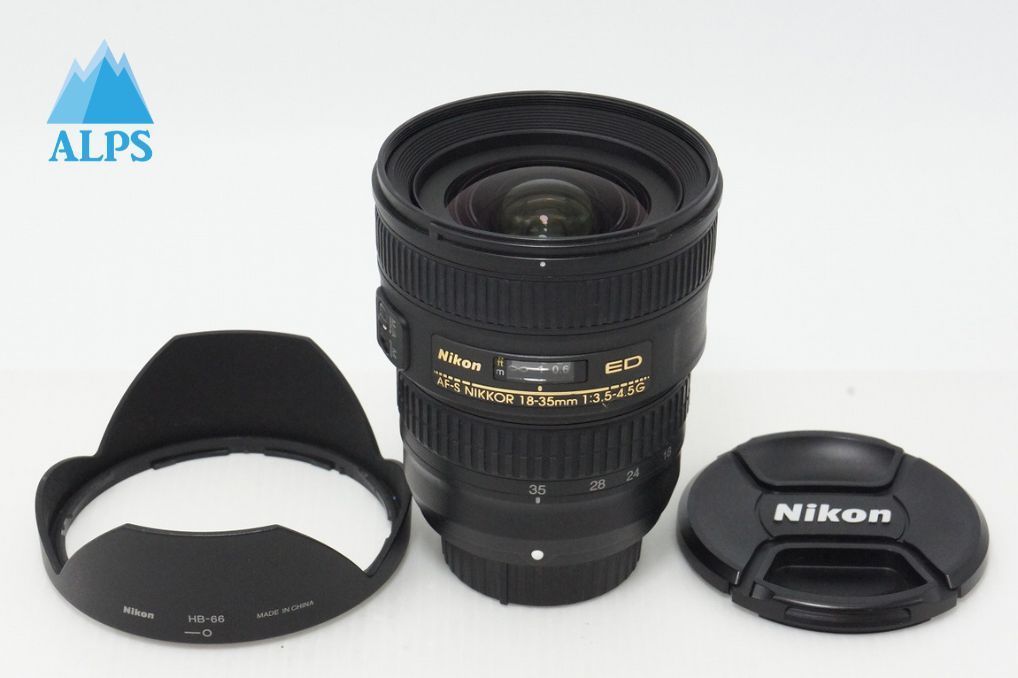 美品 Nikon ニコン AF-S NIKKOR 18-35mm F3.5-4.5G ED ズームレンズ フード付 260428t