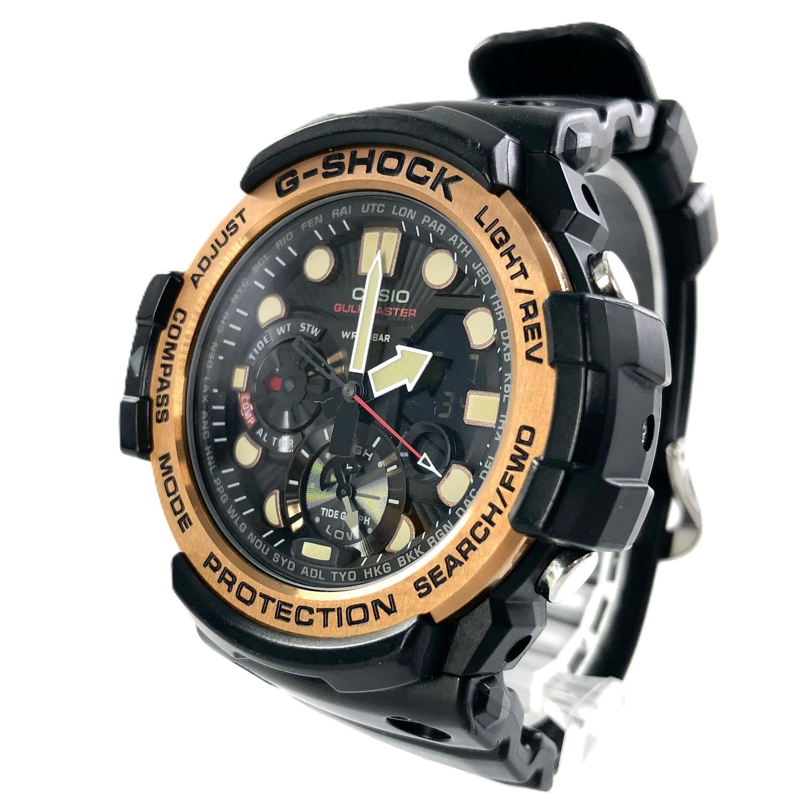 CASIO カシオ G-SHOCK ジーショック GN-1000 ソーラー/ラバー ブラック文字盤 メンズ腕時計 稼動品【QG-15】