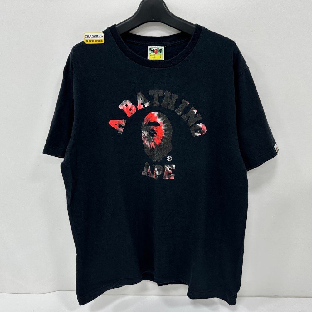 07w1651☆ A BATHING APE(アベイシングエイプ) TIE DYE COLLEGE TEE