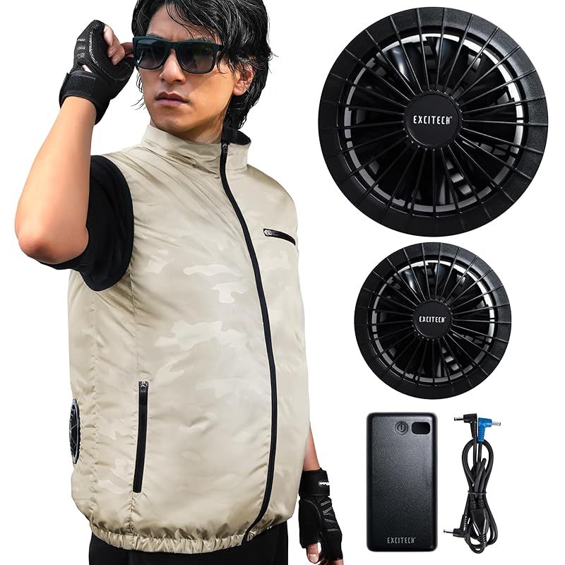 [Ｅｘｃｉｔｅｃｈ] 空調作業服 2XL ベージュ 1