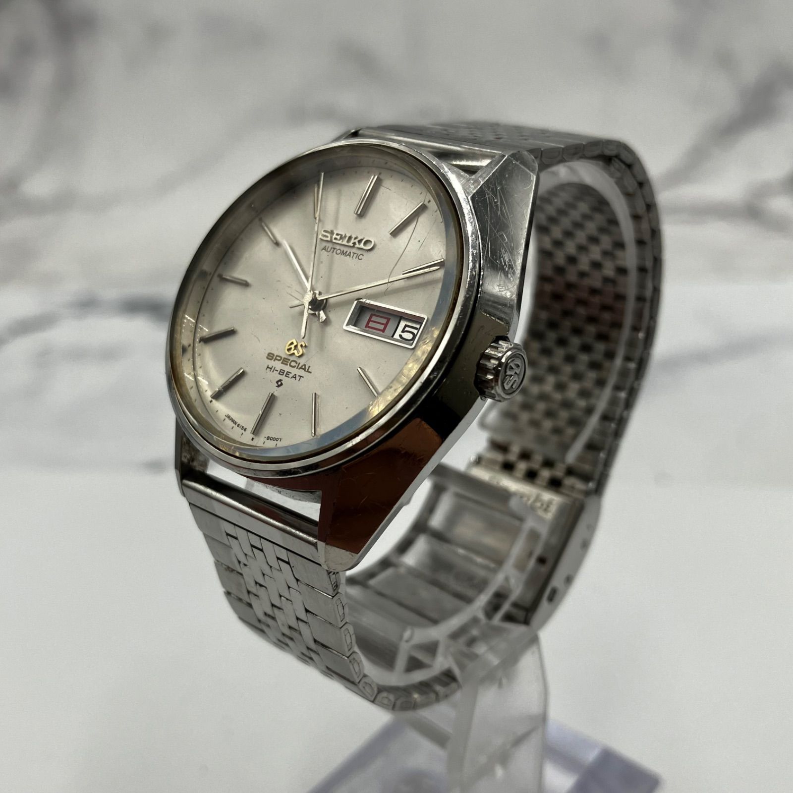 ●【値下げ交渉可能】SEIKO セイコー グランドセイコー GSスペシャル ハイビート GSメダリオン SS オートマ 6156-8001 稼働品 メンズ 71,500円