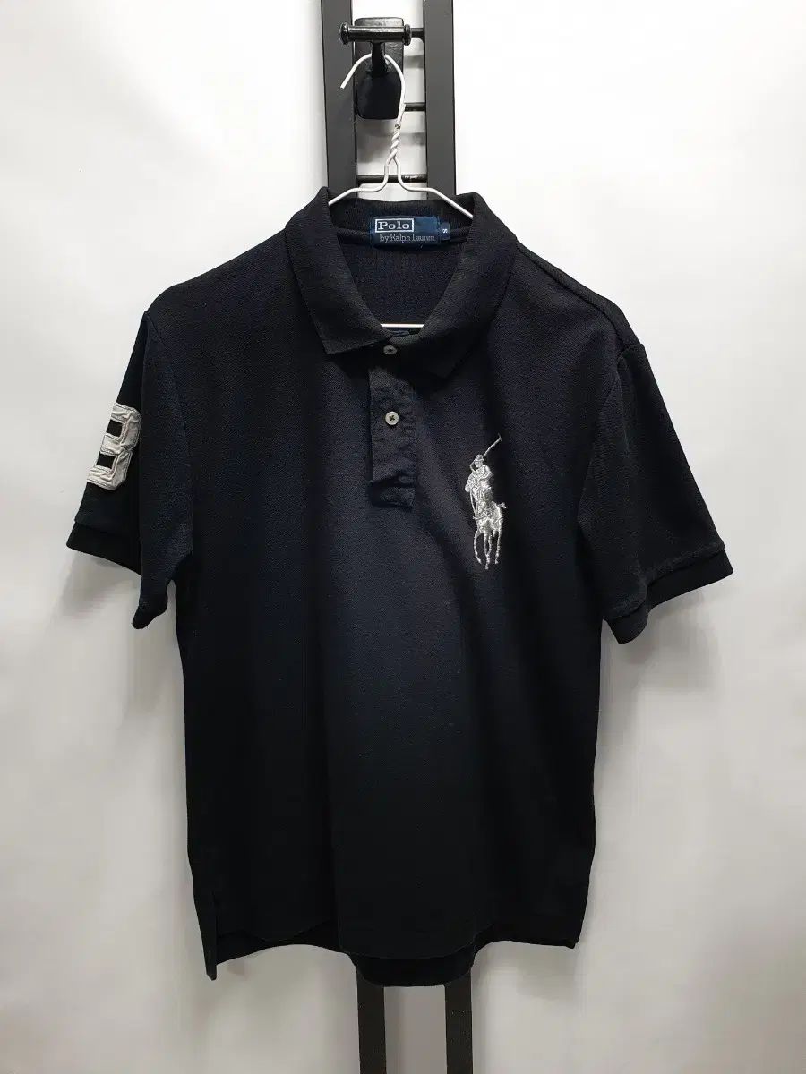 ポロラルフローレン ビックポニー 半袖 カラーTシャツ ブラック s