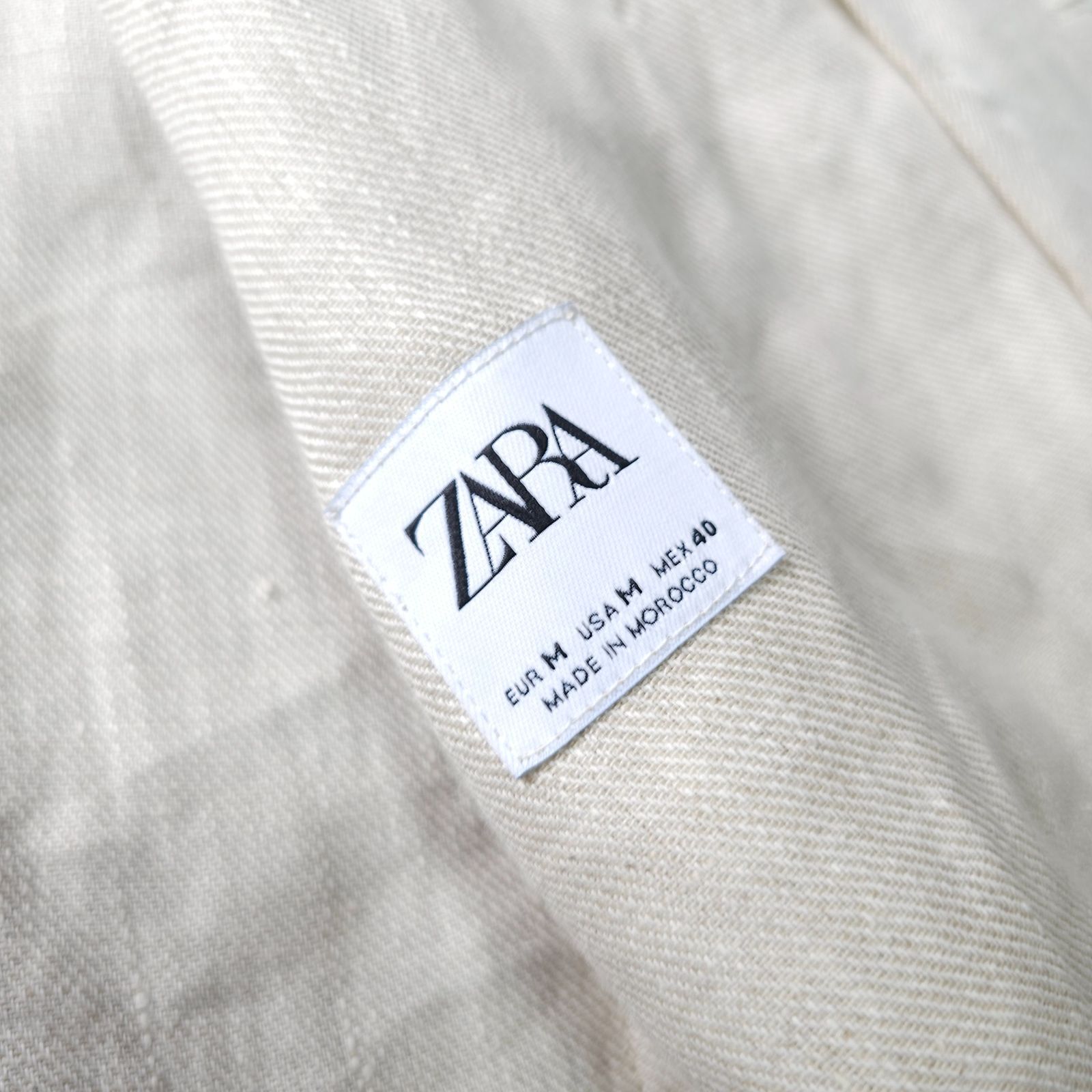 ?値下げ交渉受付中】ZARA 春夏 リネン 100% ダブル テーラード 