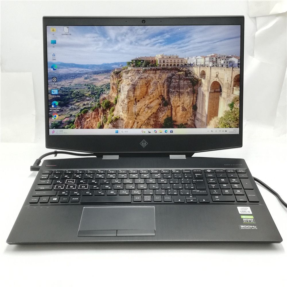 高性能 NVIDIA RTX 2080 300Hz液晶 ゲーミング 中古ノートパソコン hp OMEN 15-dh1004TX Core i9 10885H 32GB 1TB SSD 無線 Win11 Office済
