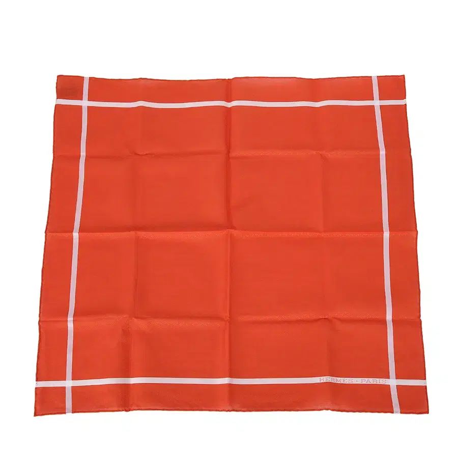 Hermes エルメス スカーフ ハンカチ オレンジ H ロゴ タオル