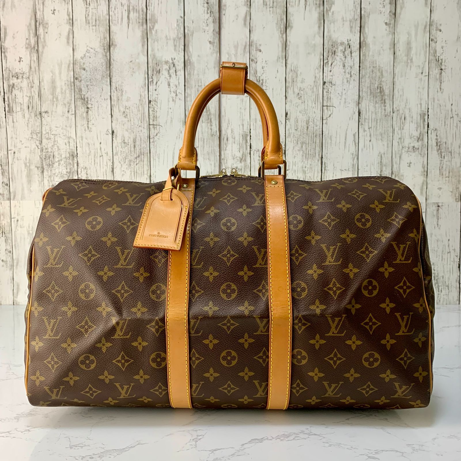 LOUIS VUITTON キーポル 45 モノグラム ボストンバッグ M41428 【状態