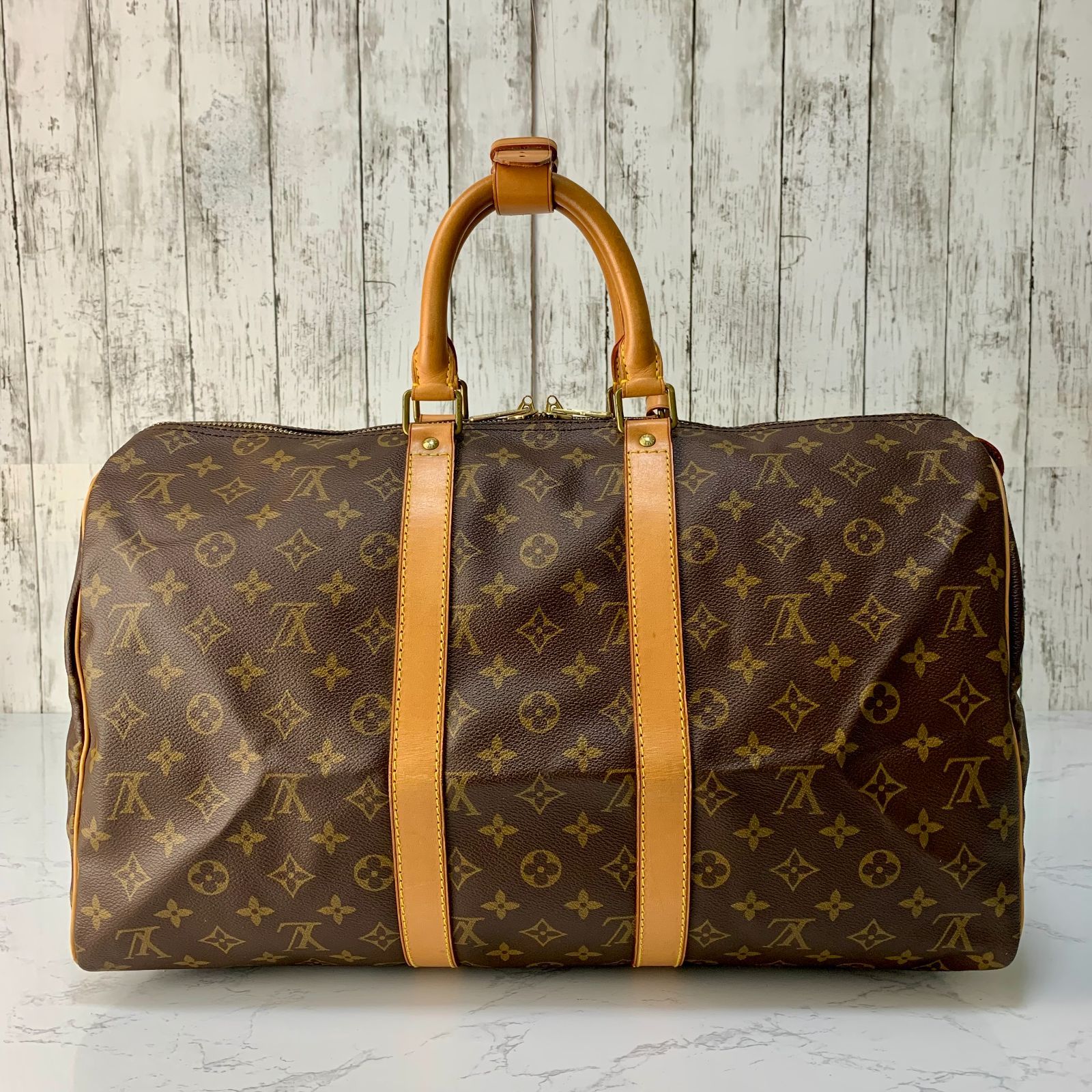 LOUIS VUITTON キーポル 45 モノグラム ボストンバッグ M41428 【状態