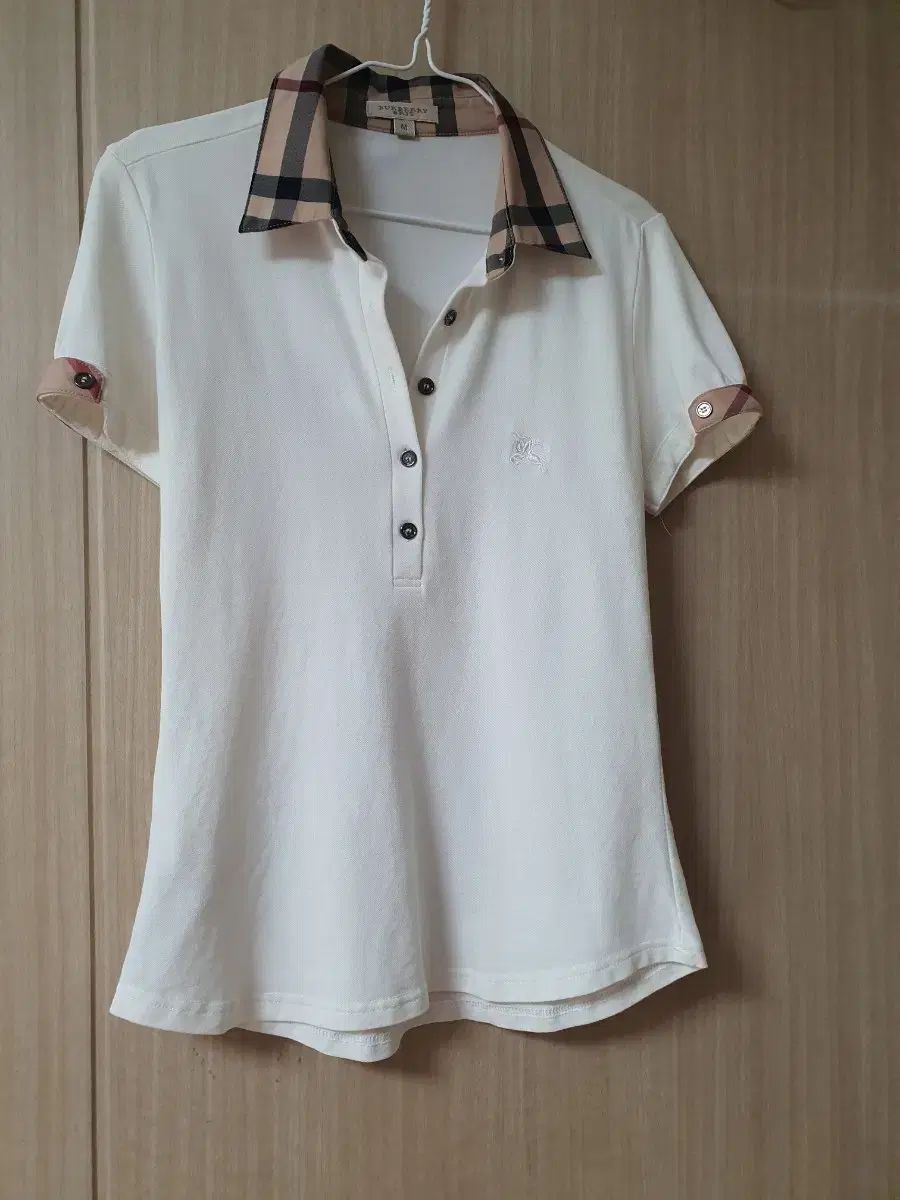 バーバリー チェック 半袖 ポロTシャツ (アイボリー) (90サイズ)