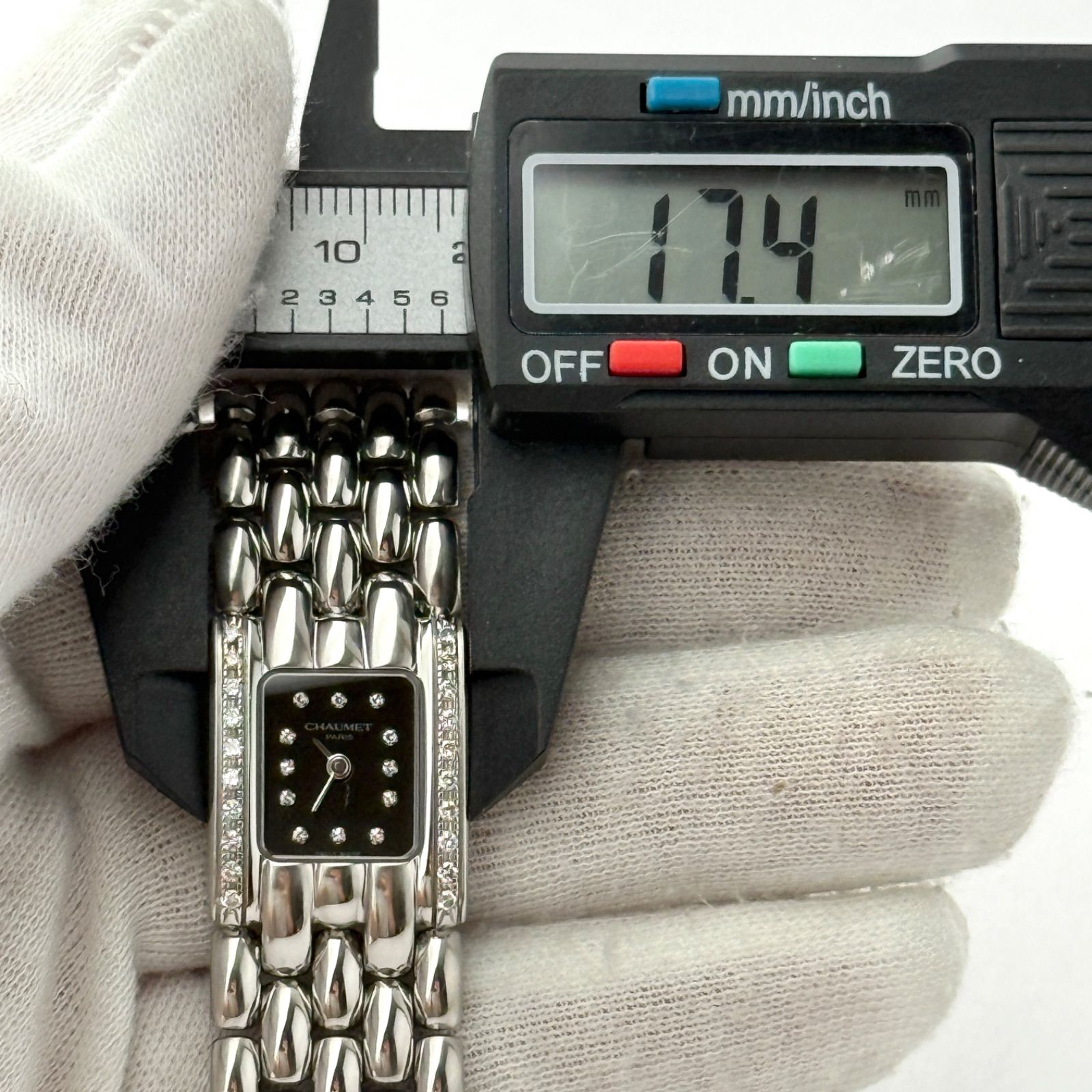 ショーメ ケイシス 32Pダイヤ 新品電池 レディース 腕時計 011