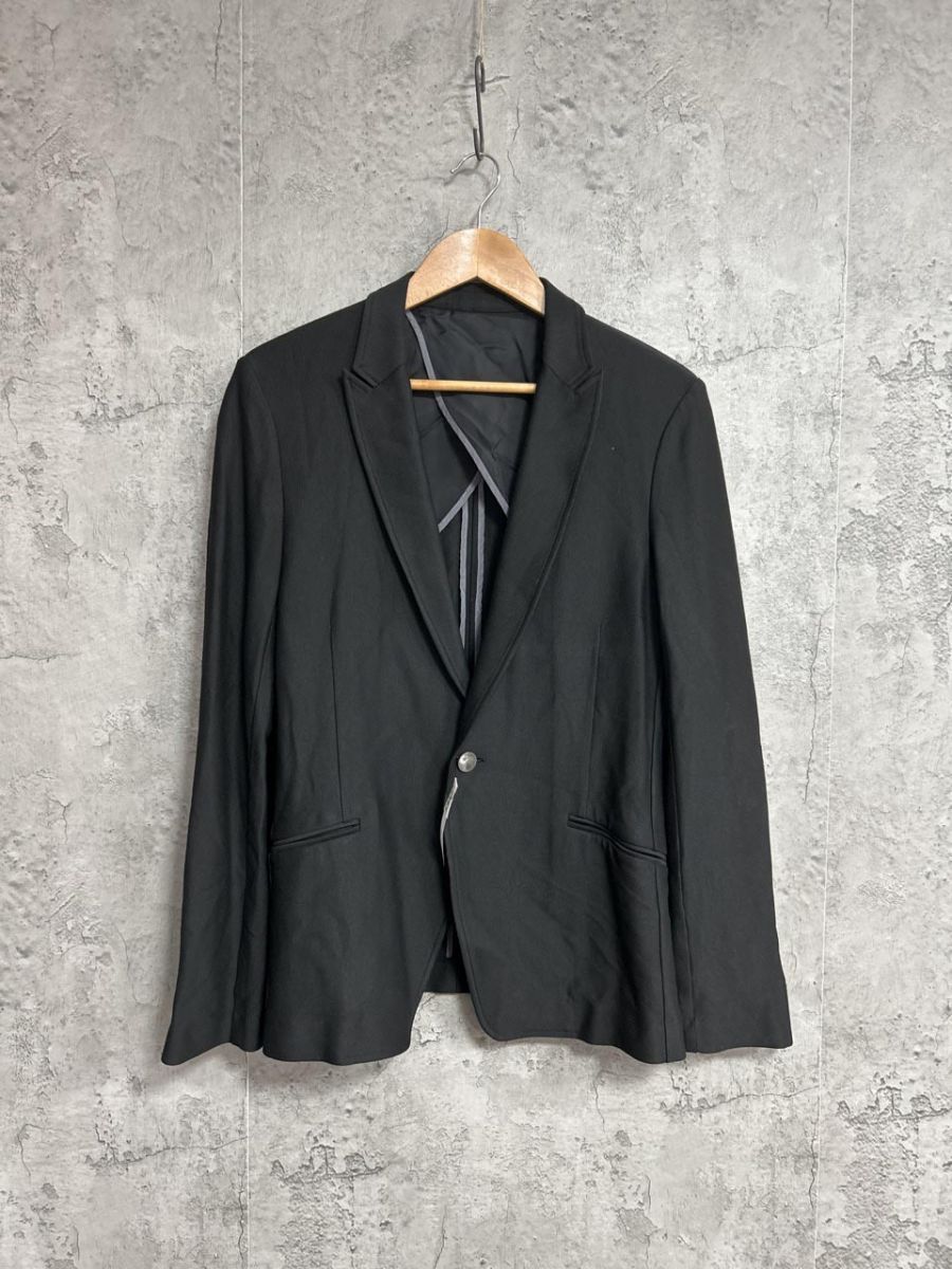 5351 POUR LES HOMMES 5351 プールオム ビジネス オフィスカジュアル テーラード ジャケット size3/黒 ■◇ メンズ