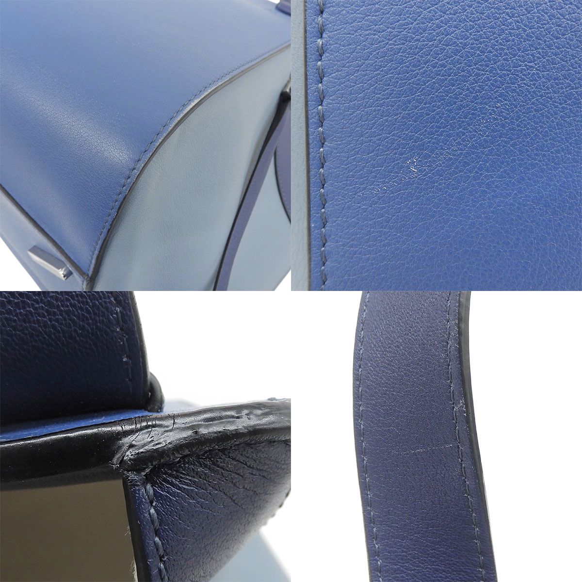 LOEWE(ロエベ) Hammock ハンモック ミディアム バッグ ハンドバッグ 2WAY ショルダー 肩掛け レザー ブルー青 ライトブルー水色 シルバー金具 387.30.N27 レディース 40802187792【中古】【アラモード】