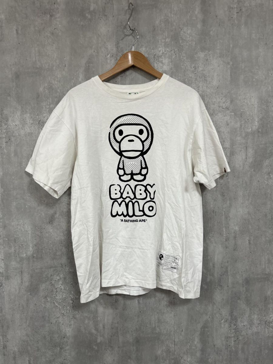 BABY MILO Tシャツ ホワイト A BATHING APE BABY MILO Tシャツ