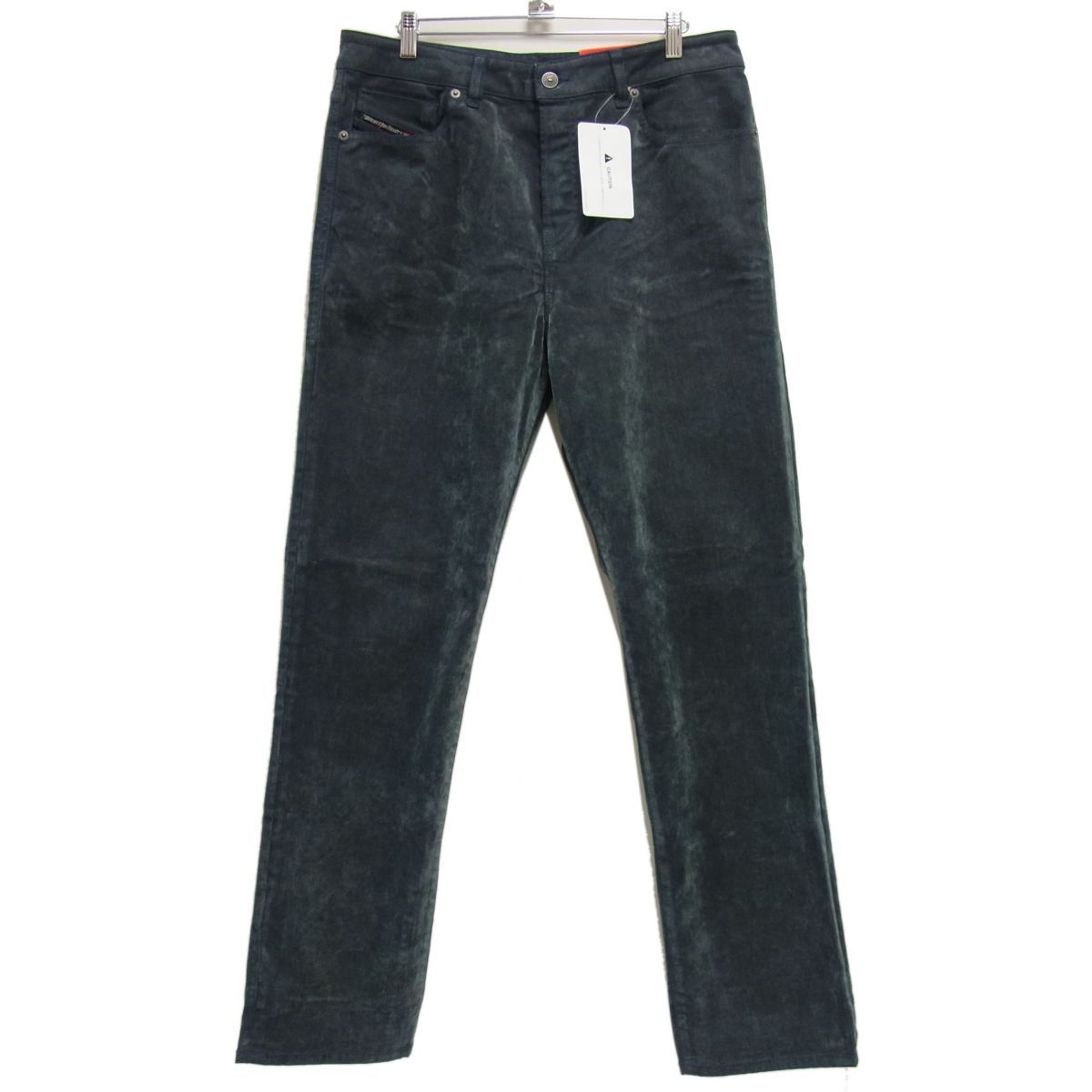 新品 定価49.500円☆DIESEL ディーゼル 1955 5POCKETS レギュラーストレート デニム ジーンズ 22SS ベルベット調 フロック加工 ストレッチ