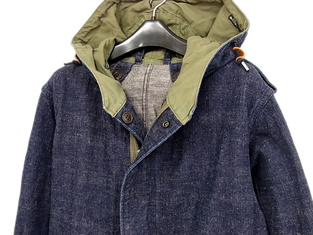 定価46,200円◇BUZZ RICKSON'S×BEAMS BOY M-51 デニム モッズコート バズリクソンズ ビームスボーイ BR12266BB レディース 日本製 定価46,200円◇BUZZ RICKSON'S×BEAMS BOY M-51 デニム モッズコート バズリクソンズ ビームスボーイ BR12266BB レディース 日本製