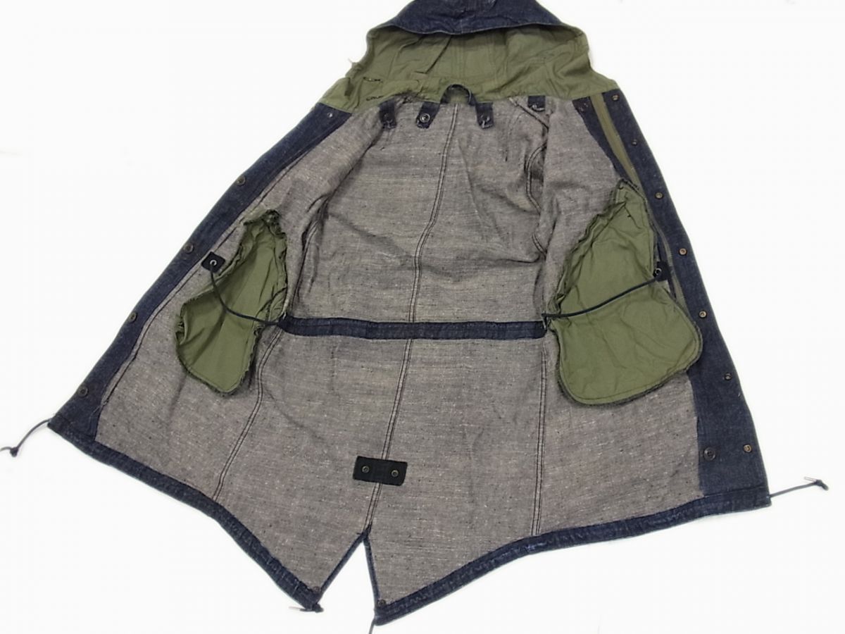 定価46,200円◇BUZZ RICKSON'S×BEAMS BOY M-51 デニム モッズコート バズリクソンズ ビームスボーイ BR12266BB レディース 日本製 定価46,200円◇BUZZ RICKSON'S×BEAMS BOY M-51 デニム モッズコート バズリクソンズ ビームスボーイ BR12266BB レディース 日本製