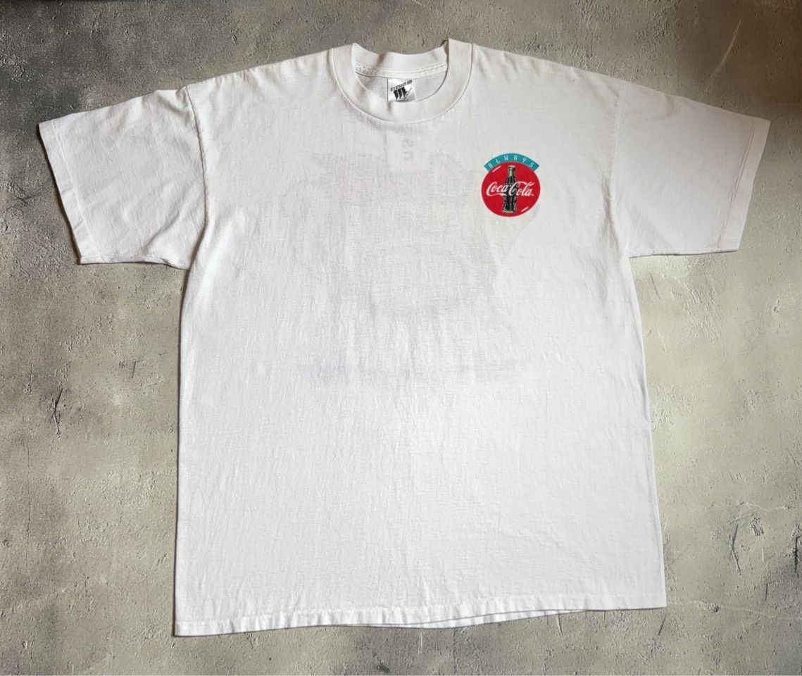 【希少】90s コカコーラ NFL アメフト コラボ 企業Tシャツ 古着