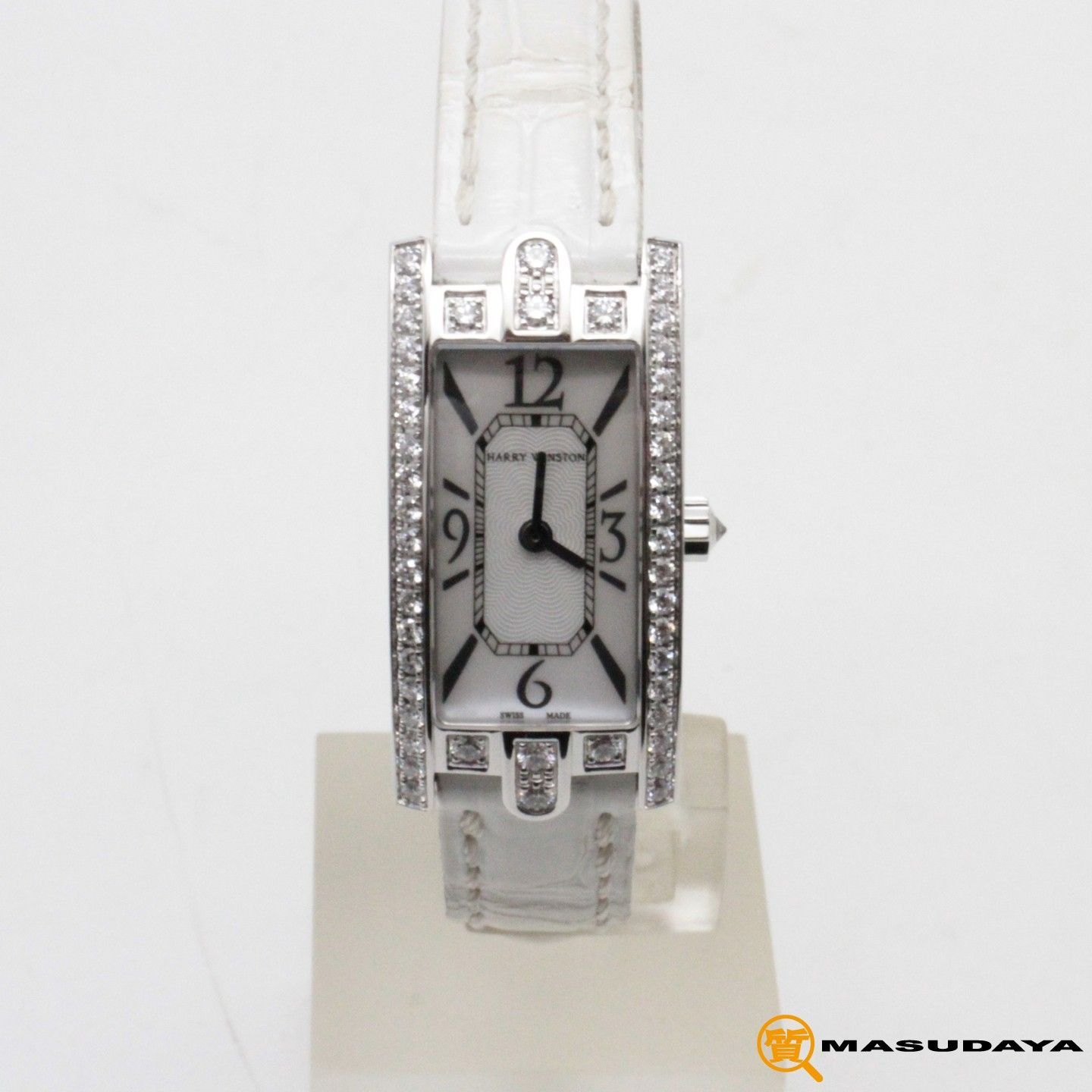 ハリーウィストン アベニューCミニ純正ダイヤモンド/K18WG【美品】