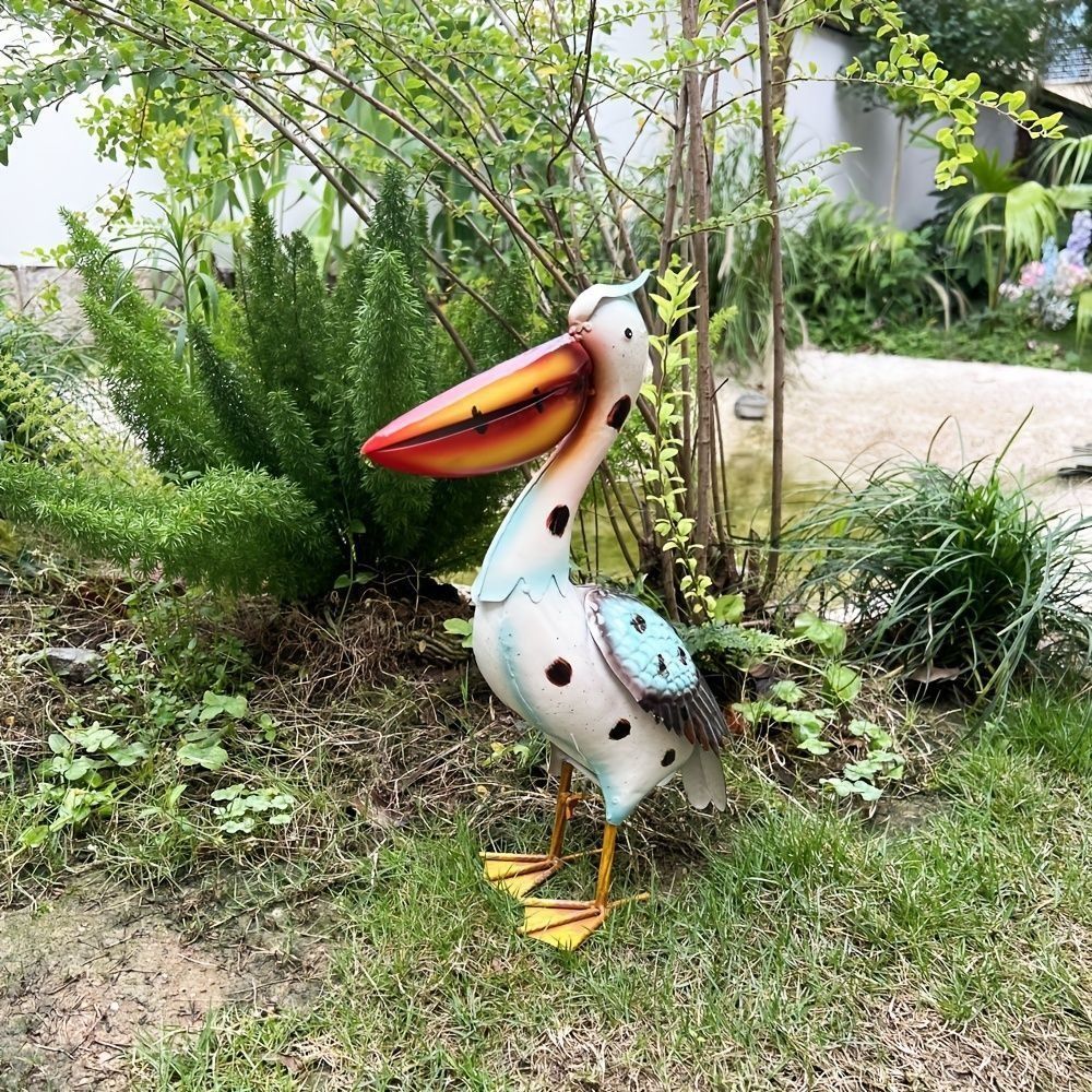 置物 オブジェ ガーデンオーナメント 室内 屋外 インテリア ペリカン 鳥 バード 玄関 リビング ダイニング 装飾 オフィス 庭 ガーデニング 装飾 ガーデン