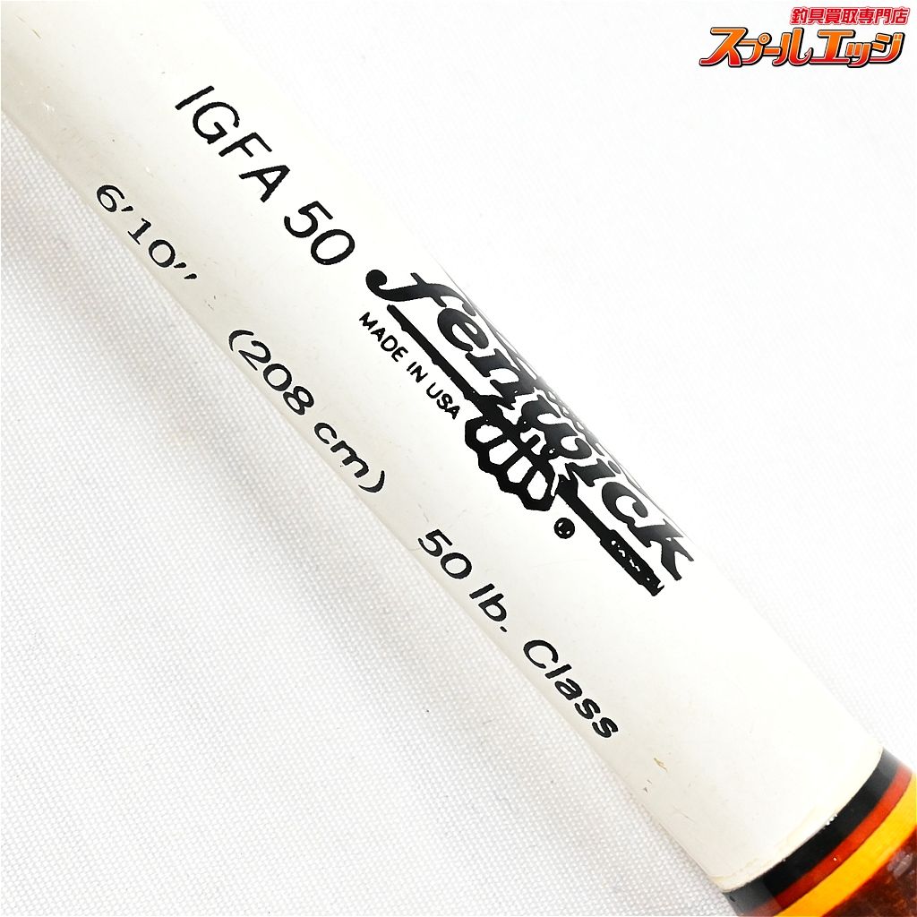 ★☆【フェンウィック】 フェングラス IGFA 50 6.1ft 208cm 50ポンドクラス Fenwick FENGLASS カジキマグロ K_206★☆v47644