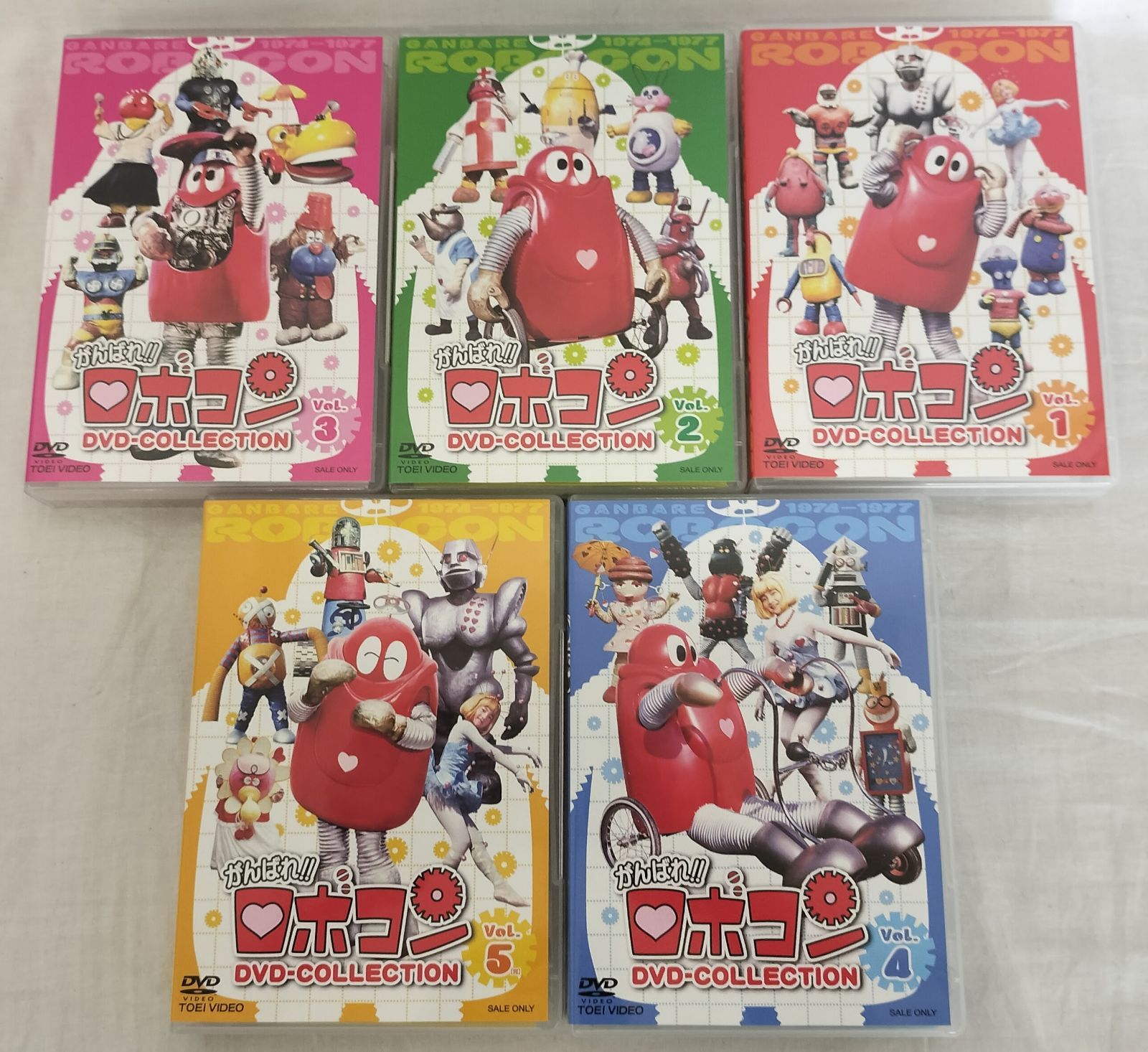【全巻セット】がんばれ!!ロボコン DVD-COLLECTION Vol.1〜5 全巻セット】がんばれ!!ロボコン DVD-COLLECTION Vol.1〜5 中古 - メルカリ