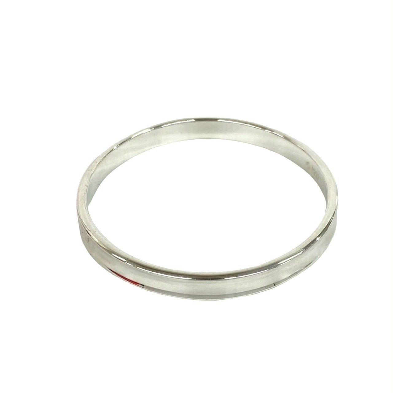 極 美品 TIFFANY&Co. ティファニー ナロー バングル シルバー925