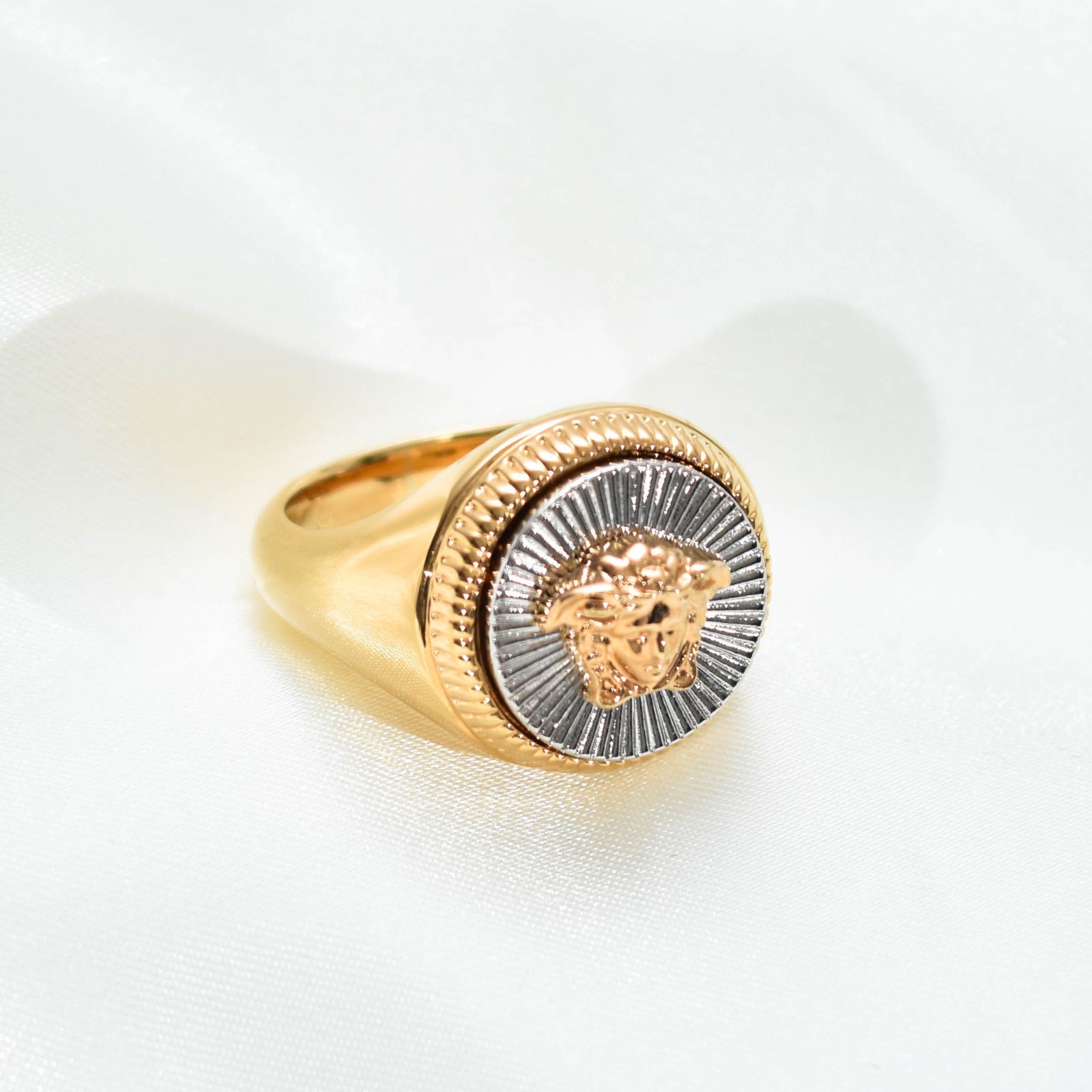 ヴェルサーチ 指輪 リング メンズ メドゥーサ ビギー リング VERSACE 1011600