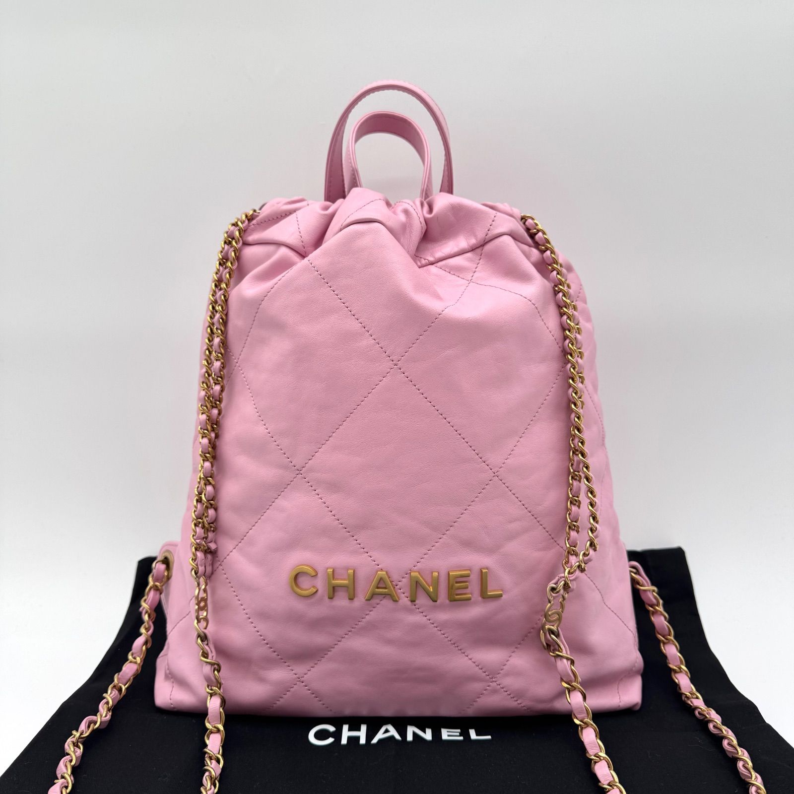 未使用級✨CHANEL シャネル リュック バックパック シャネル22 レザー 