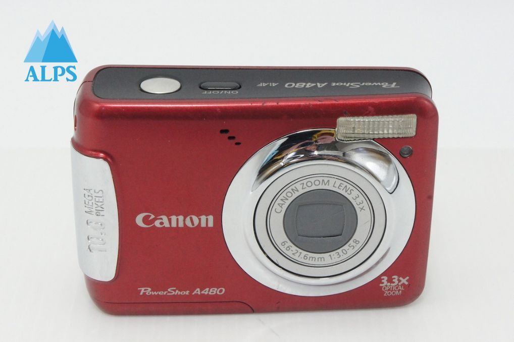 Canon キヤノン PowerShot A480 コンパクトデジタルカメラ レッド 260430h