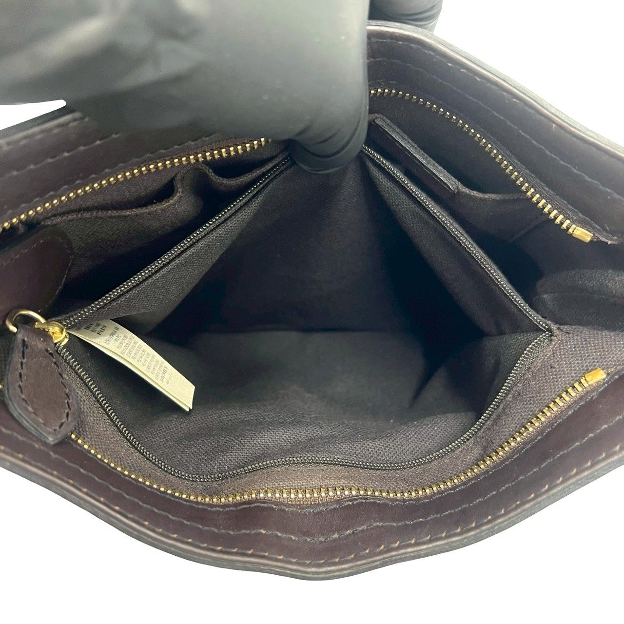 極 美品 BURBERRY バーバリー ノバチェック 柄 シャドーホース ロゴ レザー ショルダーバッグ ポシェット ブラウン ベージュ 96406